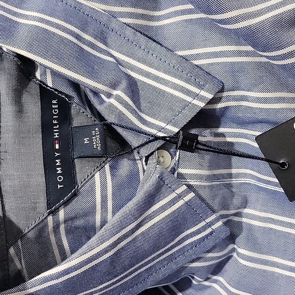 TOMMY HILFIGER Striped Roll-Tab Shirt - Picture 5 of 6